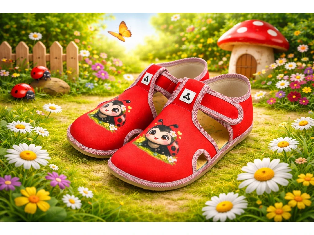 Тапочки Antal Rascal с поддержкой свода — Ladybug (детские), фото 2