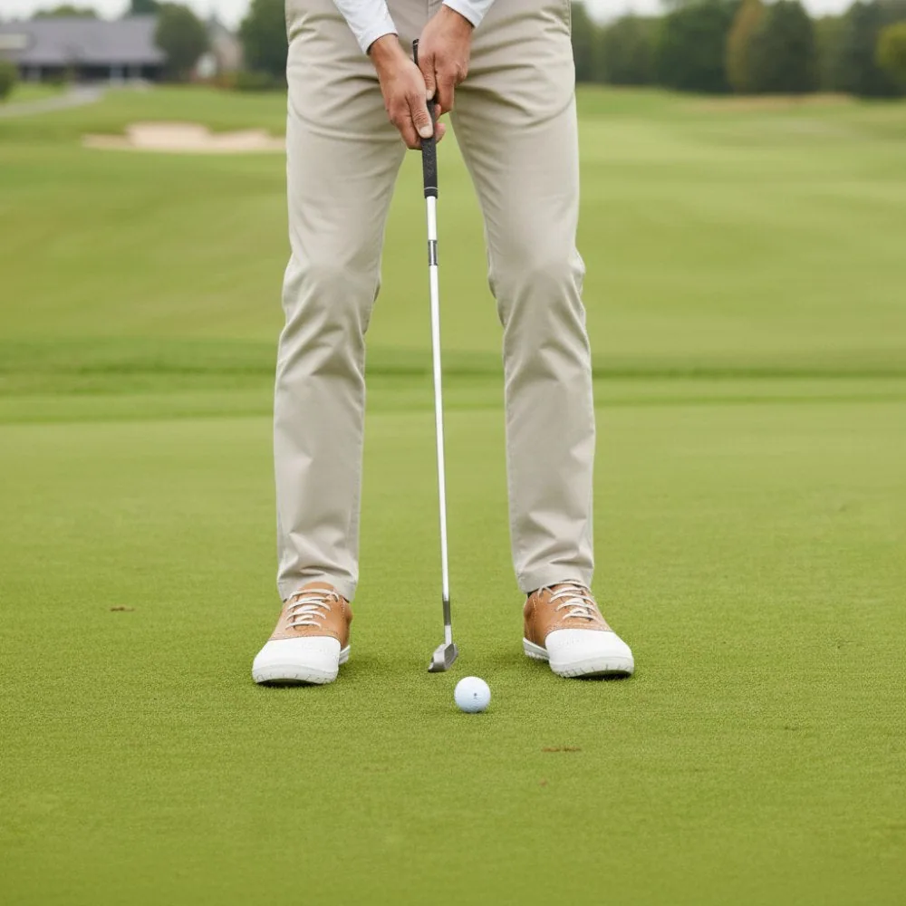 Полуботинки для гольфа ZAQQ LINQ Golf Brown Waterproof, фото 16