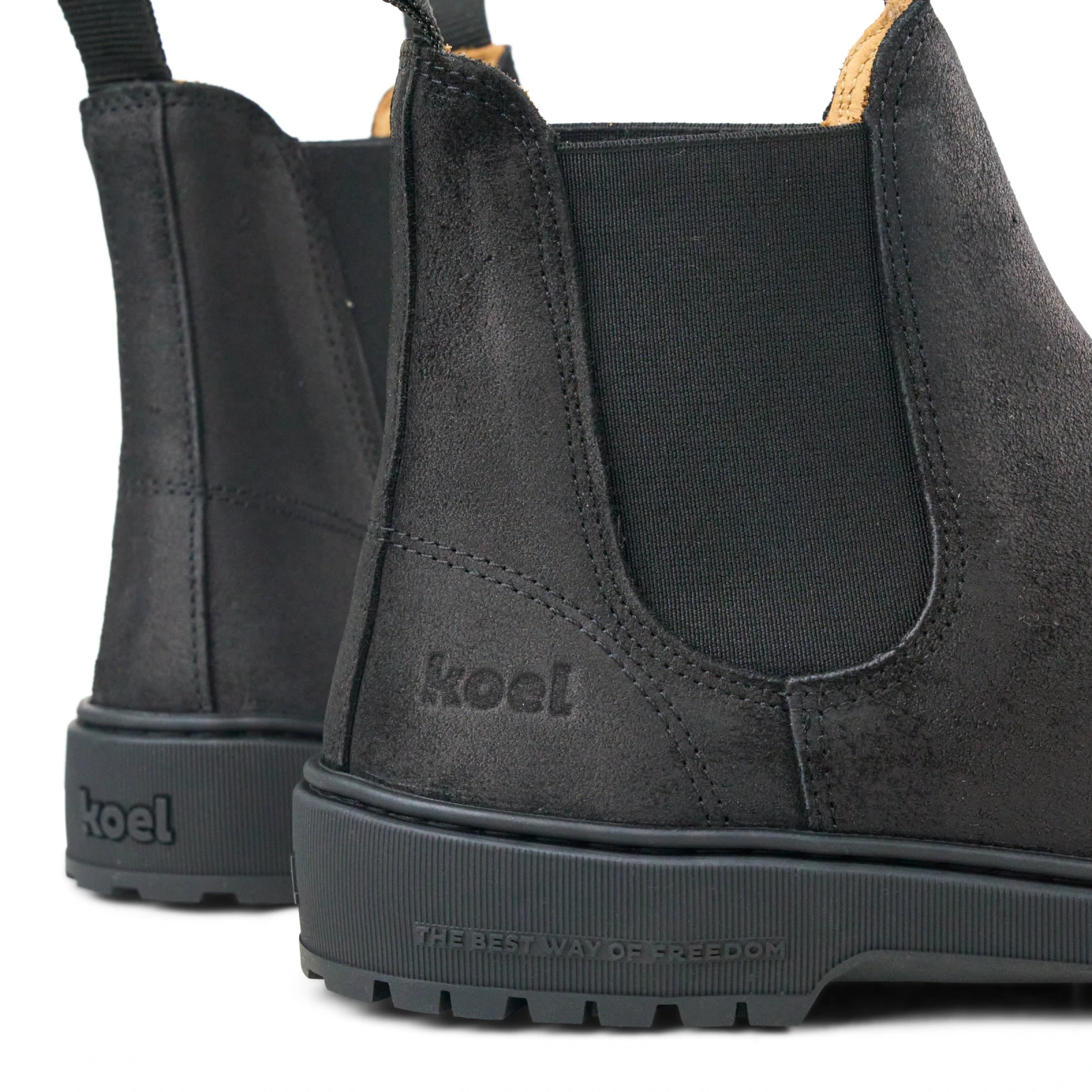 Ботинки Koel GAVIEN Oil Suede — чёрный, фото 4