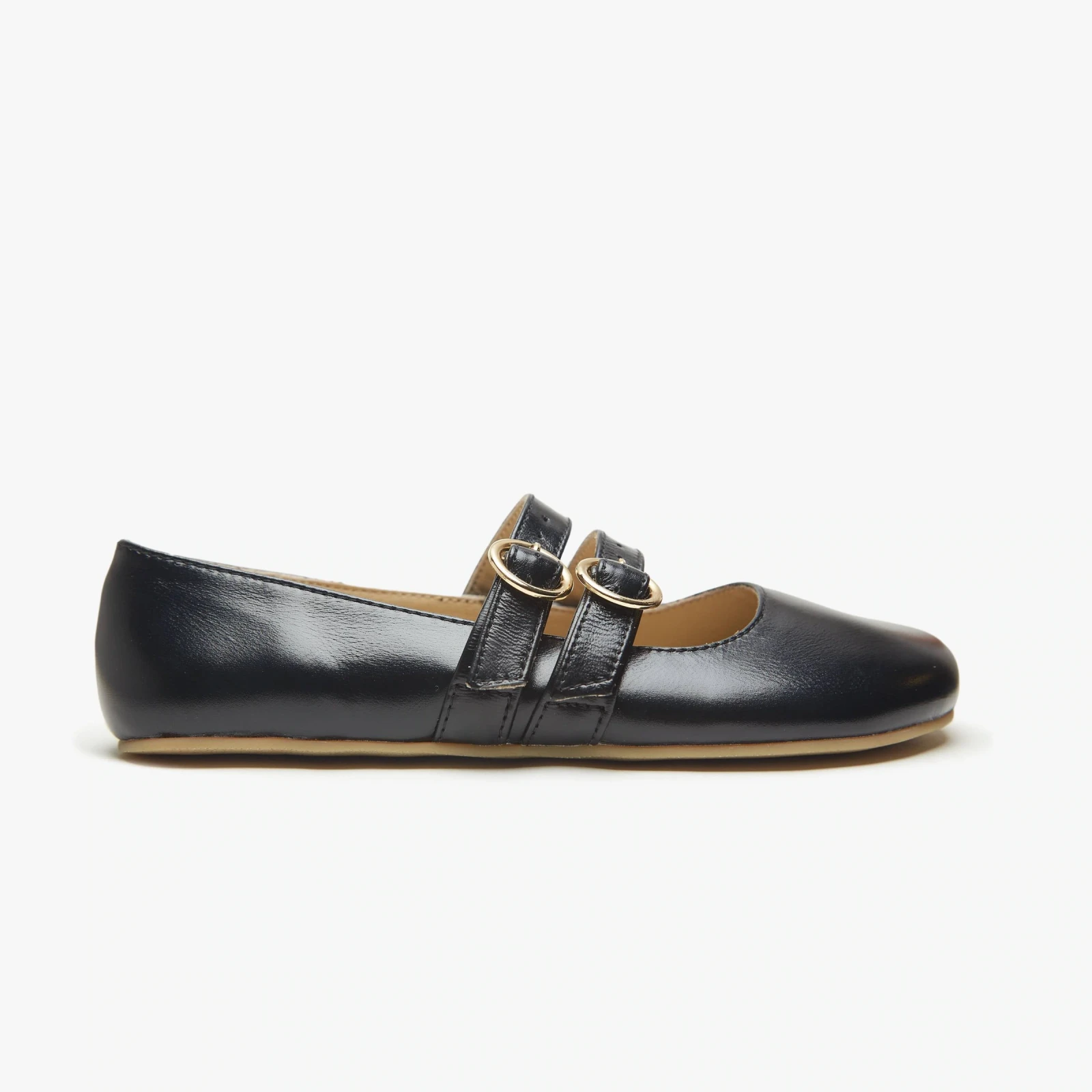 Босоногие туфли Origo Double Strap Mary Jane — лаковый чёрный, фото 6