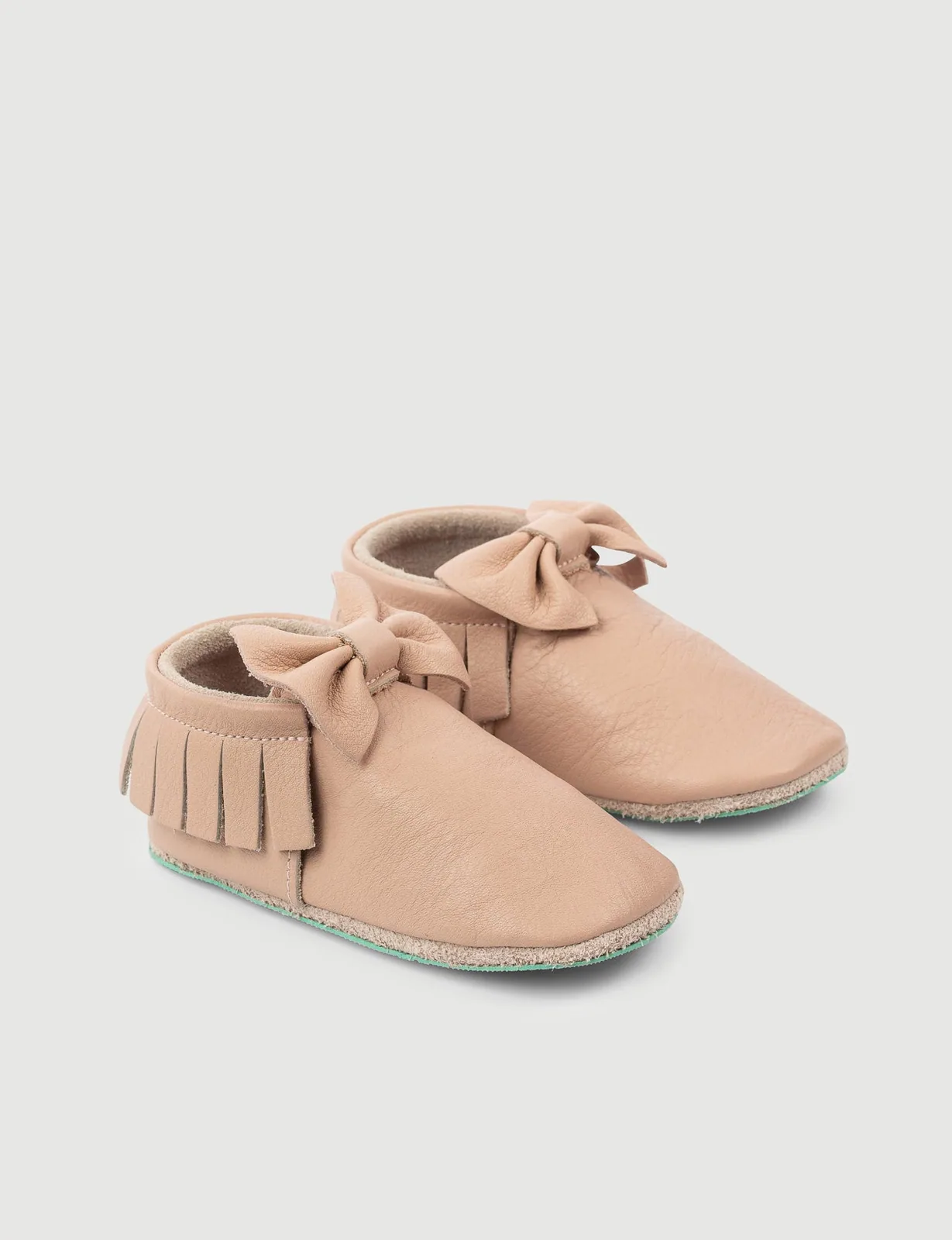 Для первых шагов: мягкие ботиночки SHUU Moccs, розовые, фото 3