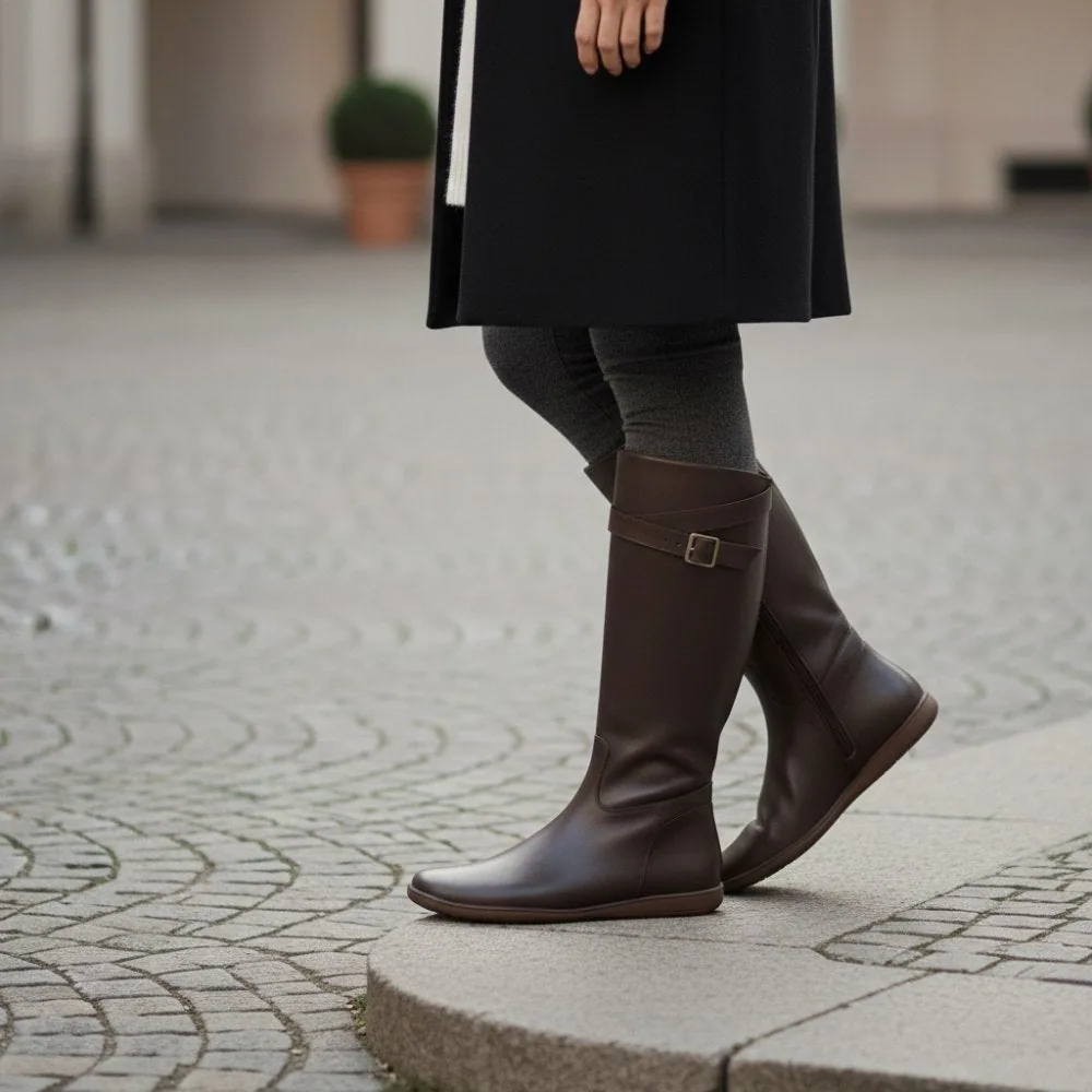 Женские высокие сапоги ZAQQ ATTRAQT Nappa, коричневые, фото 6