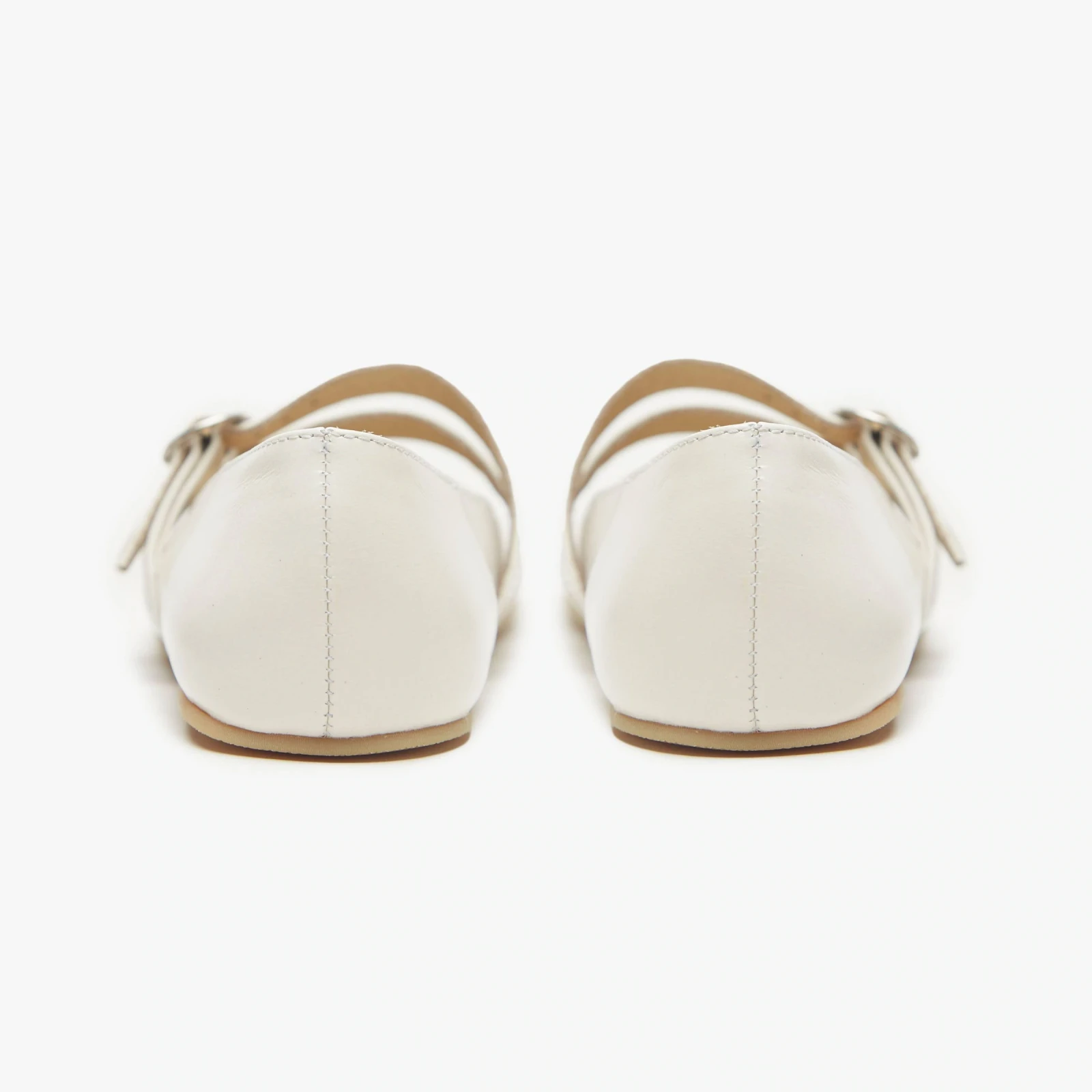 Босоногие туфли Origo Double Strap Mary Jane — лаковый меловой, фото 5