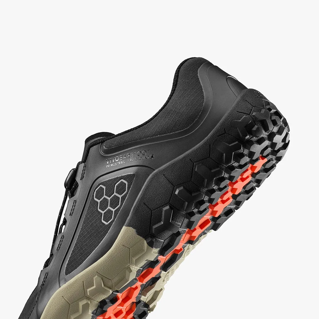 Кроссовки Vivobarefoot Primus Trail III All Weather FG — мужская модель, чёрный, фото 7