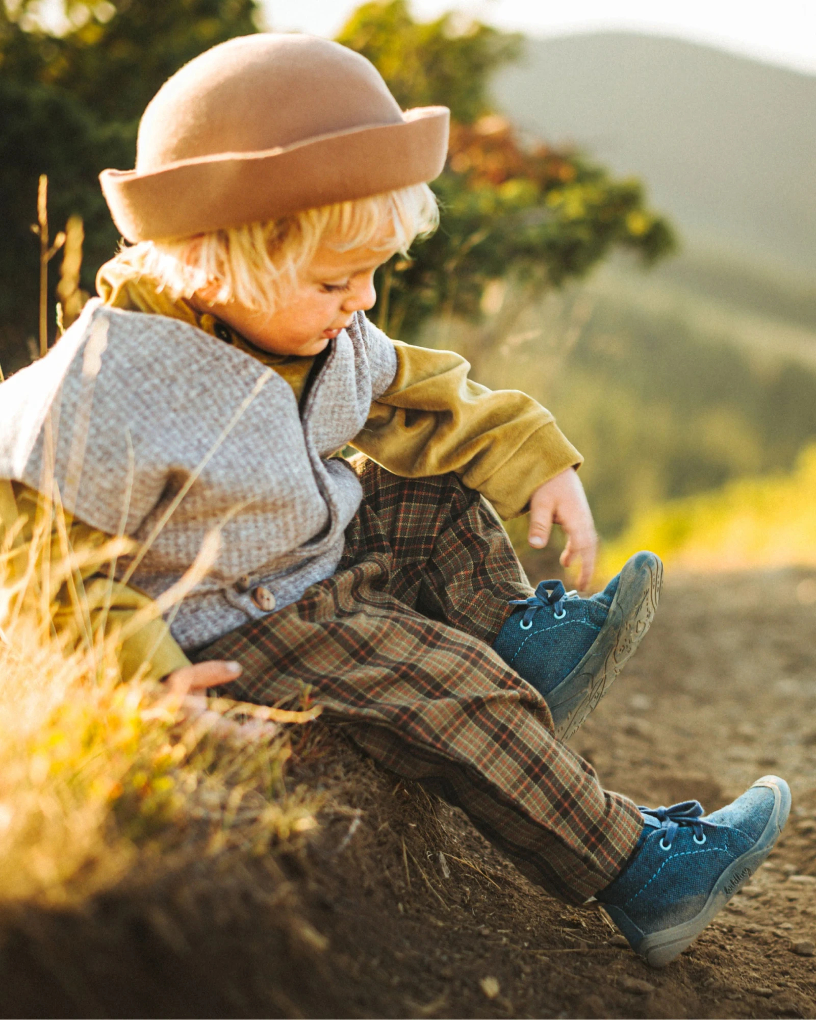 Босоногие ботинки Wildling Marron для малышей — изумрудный, фото 2