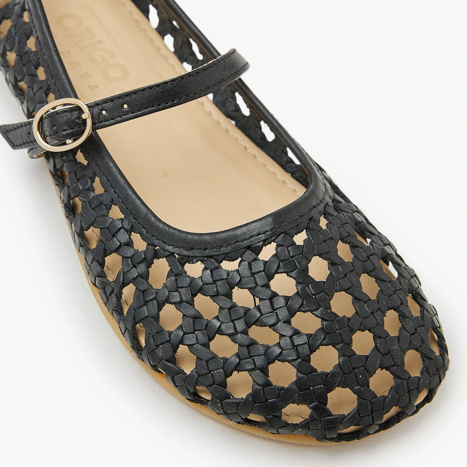 Босоногие туфли Origo Woven Ballerina by Anya — чёрный, фото 2