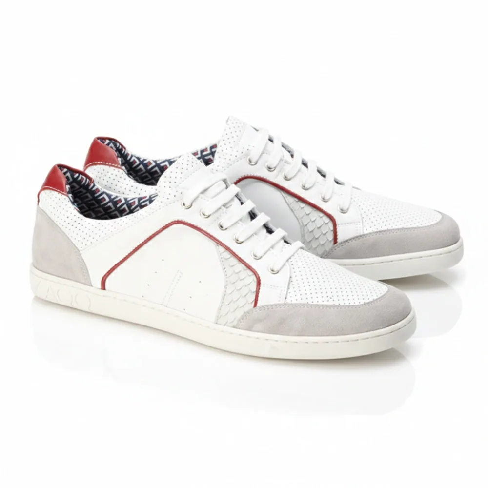 Мужские кроссовки ZAQQ QLERQ White (белый цвет)