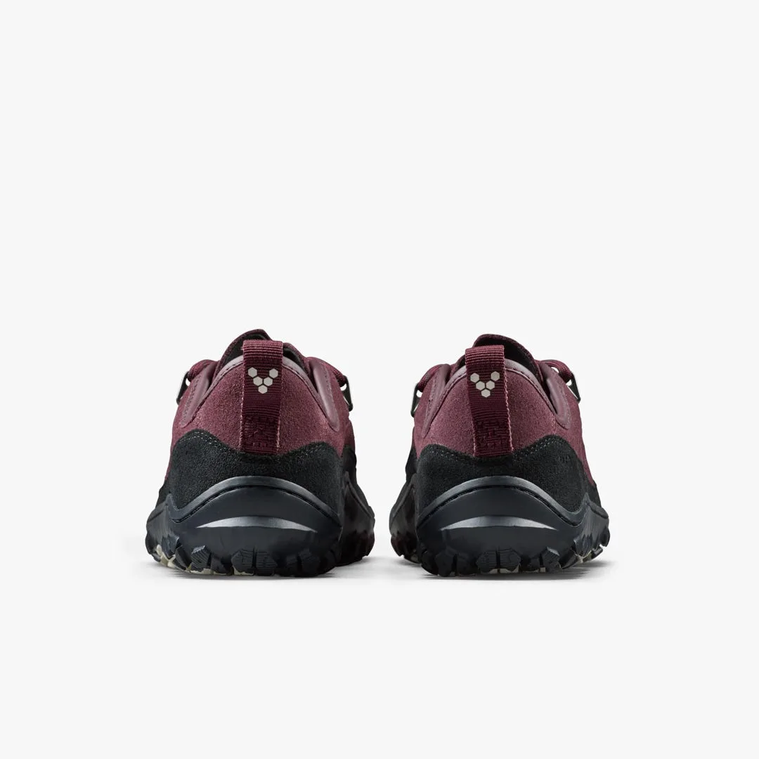 Кроссовки Vivobarefoot Tracker Leather AT Low II Suede — мужская модель, бордовый, фото 6