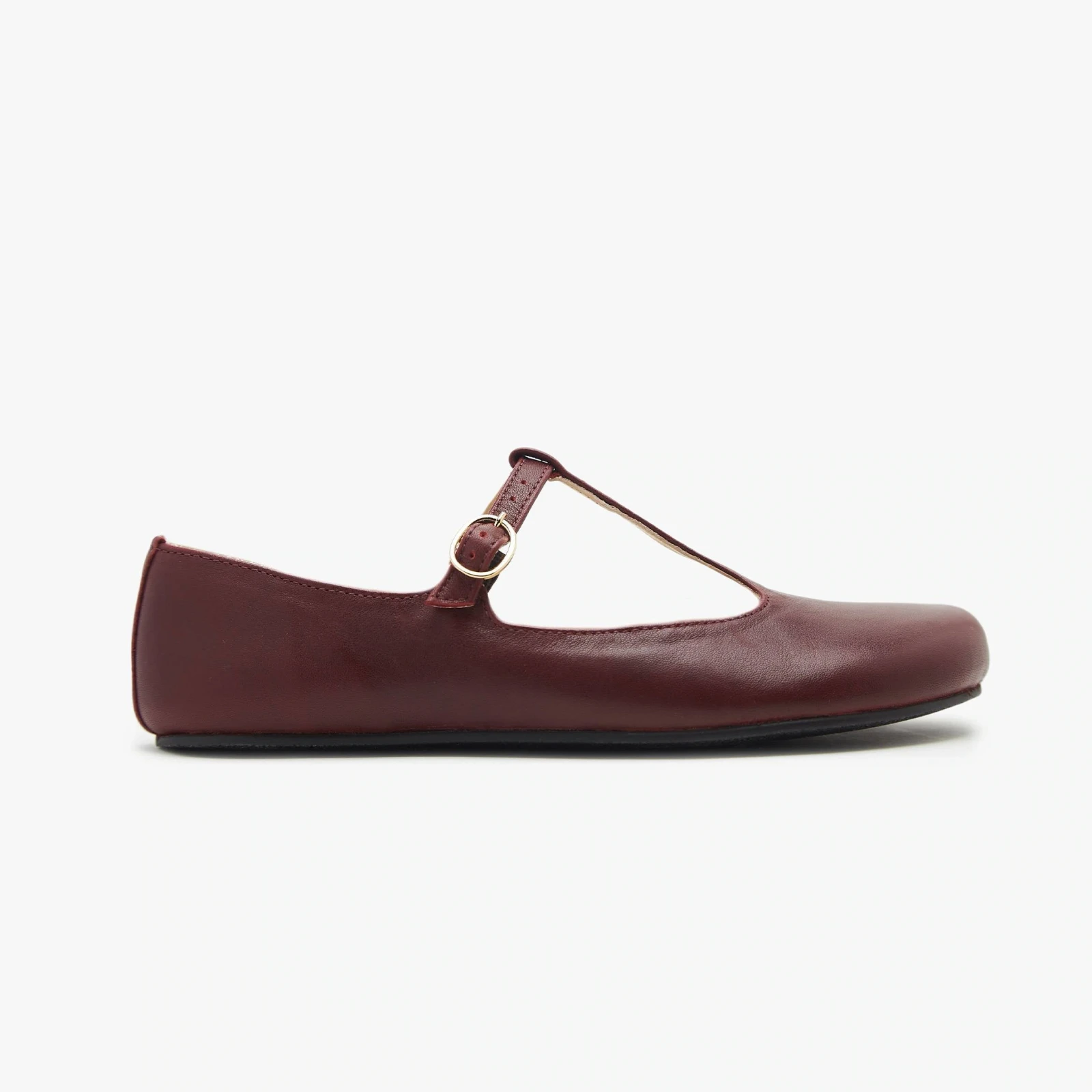 Босоногие туфли Origo Mary Jane T Strap — винный, фото 4