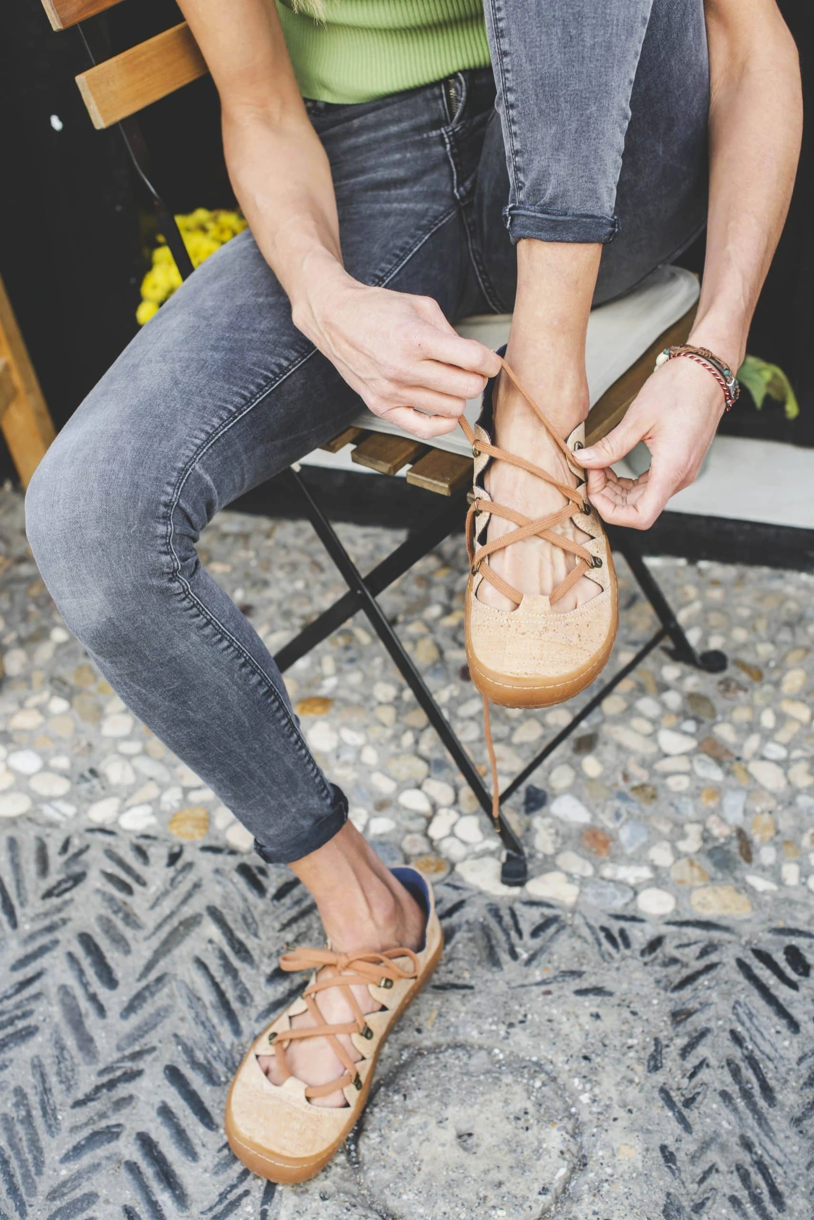 Босоногие сандалии Sambas the bambas Alcornoque — пробковые, фото 6