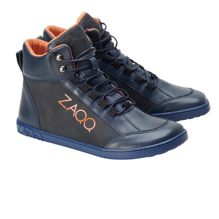 Мужские ботинки ZAQQ WALQER Navy Orange (оранжевый цвет) — фото 1 из 4