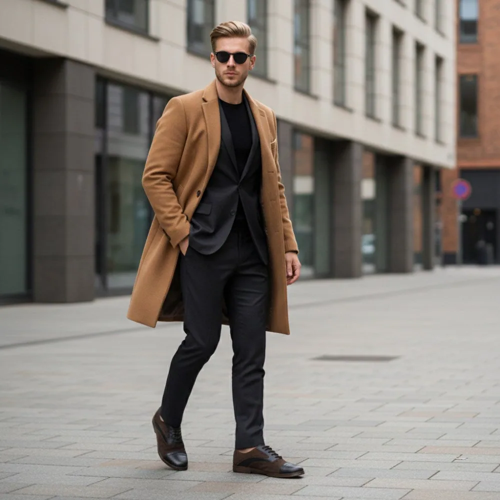Мужские туфли ZAQQ QENTLE Dark Brown (тёмно-коричневый цвет), фото 6
