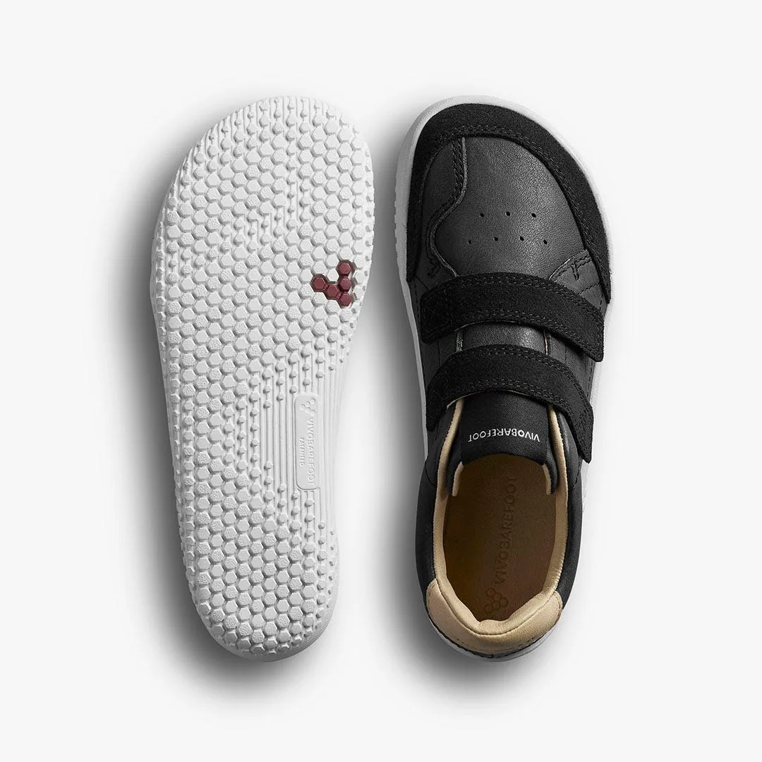 Кроссовки Vivobarefoot Gobi Sneaker — детская модель, чёрный, фото 2