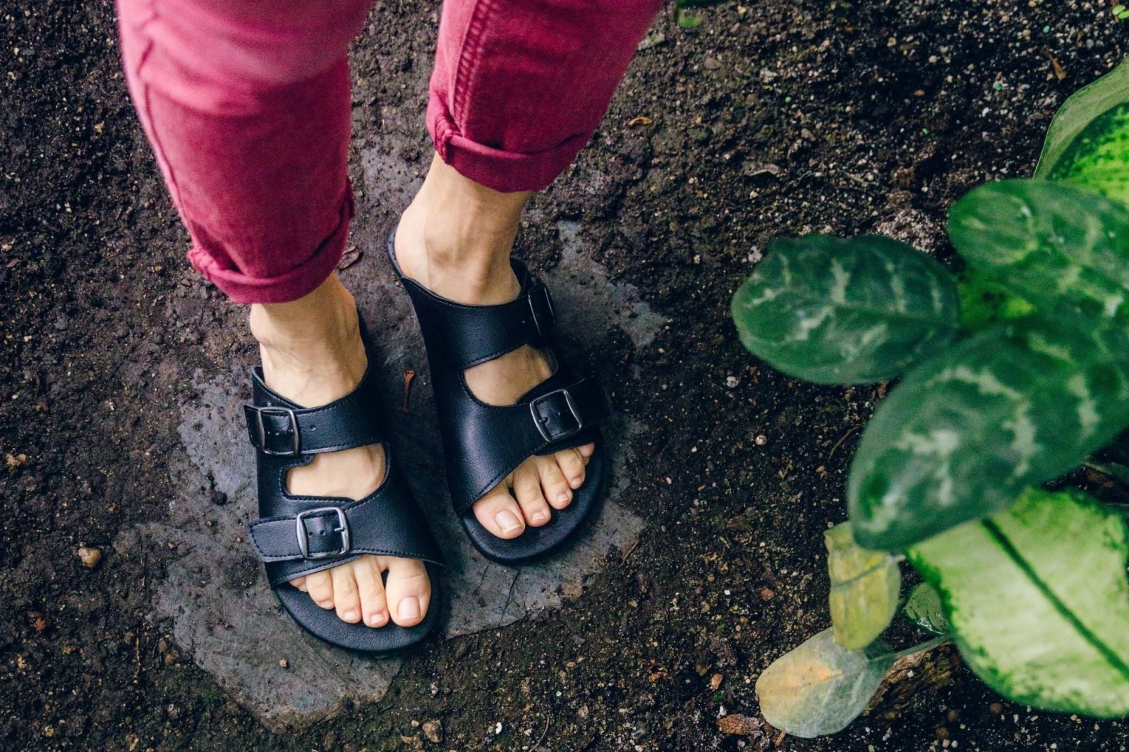 Шлёпанцы Ahinsa Barefoot — чёрный, фото 13
