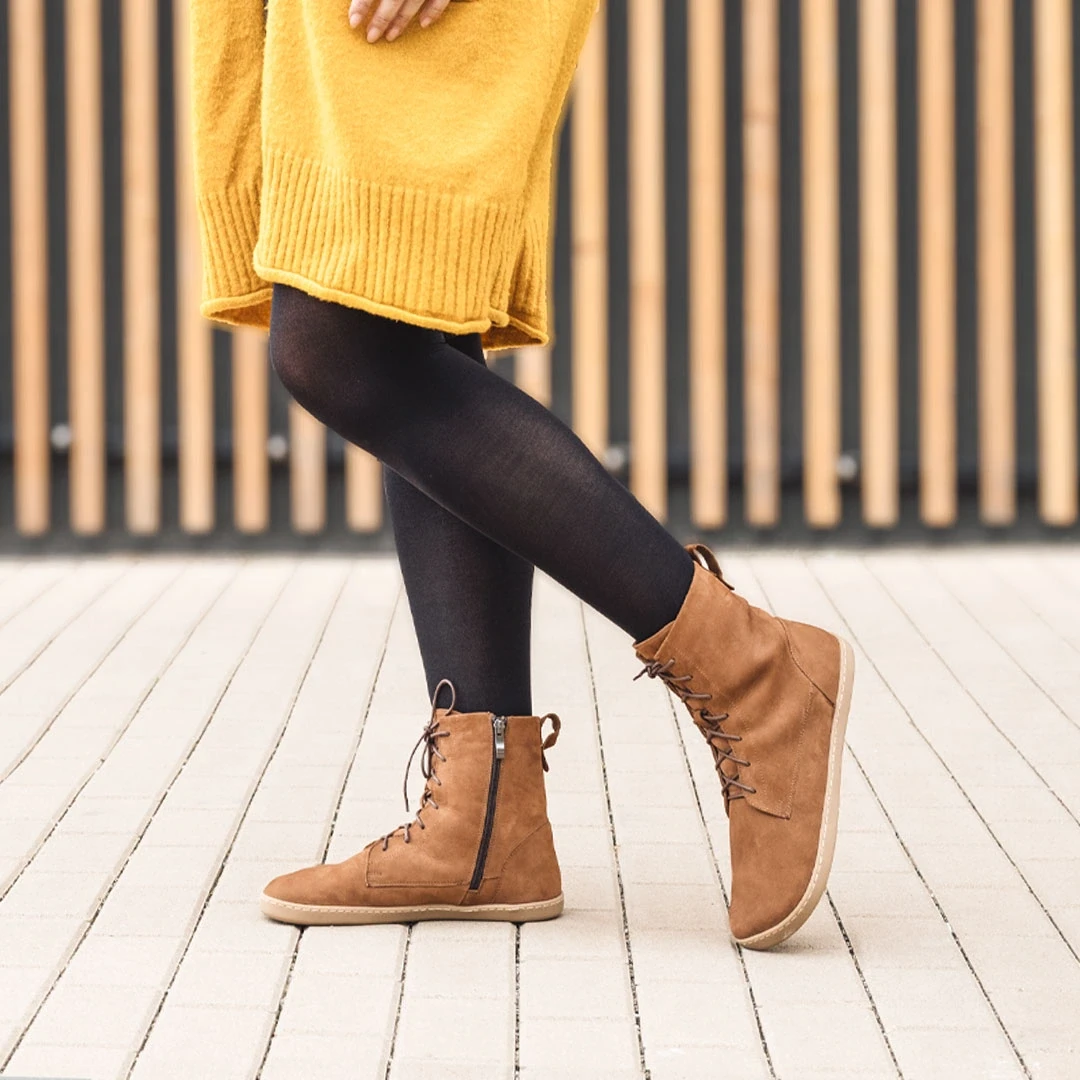 Босоногие ботинки Shapen COZY — коричневый, фото 13