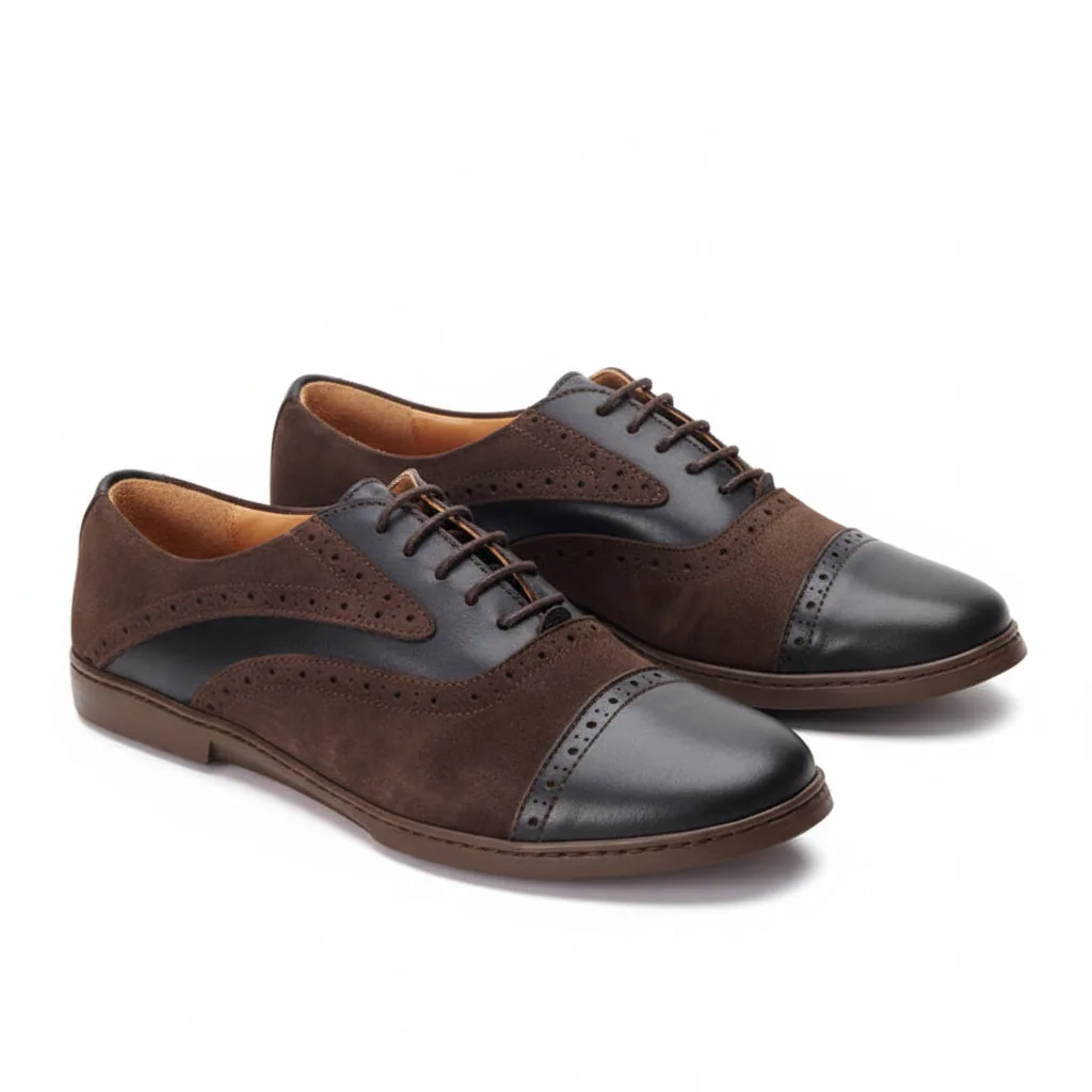 Мужские туфли ZAQQ QENTLE Dark Brown (тёмно-коричневый цвет)