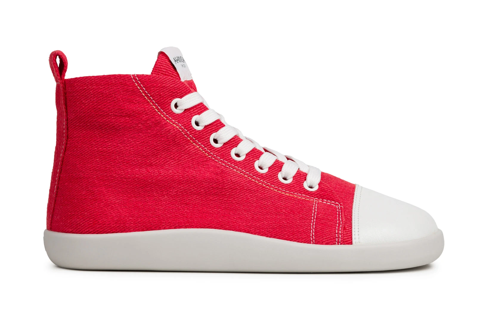 Кроссовки Ahinsa Street Hemp High-Top Barefoot — красный — фото 1 из 18