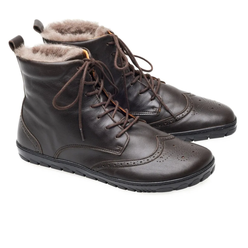 Ботинки для женщин и мужчин ZAQQ QUINTIC Winter Brogue Dark Brown (тёмно-коричневый цвет) — фото 1 из 4