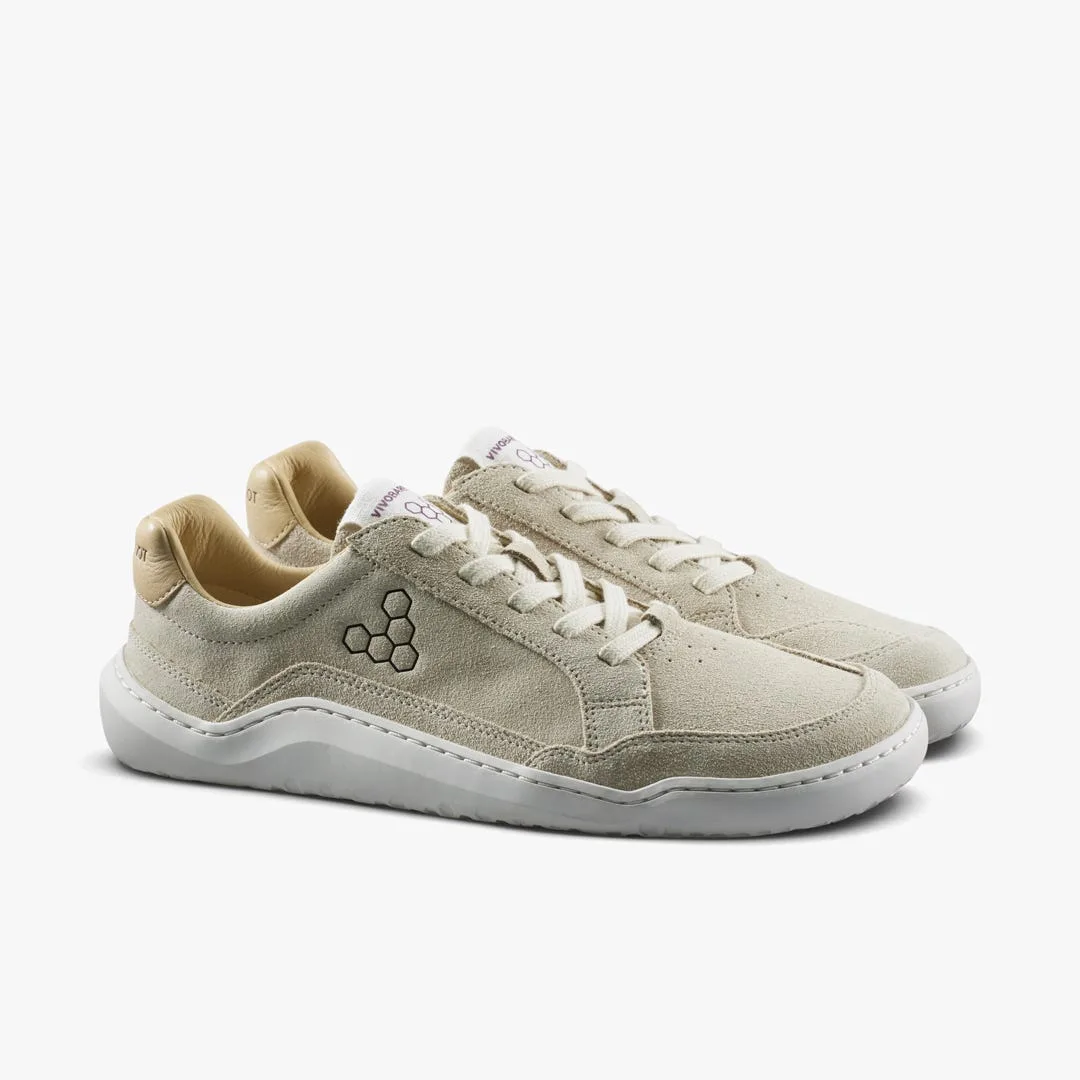 Кроссовки Vivobarefoot Gobi III Sneaker Leather — мужская модель, песочный с бордовым, фото 4