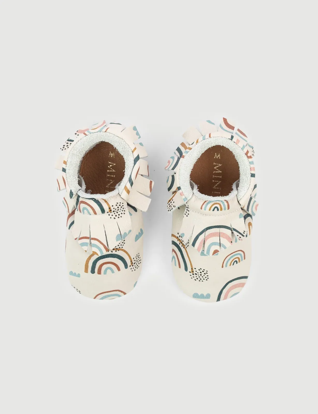 Для первых шагов: мягкие ботиночки SHUU Moccs, радужные, фото 4