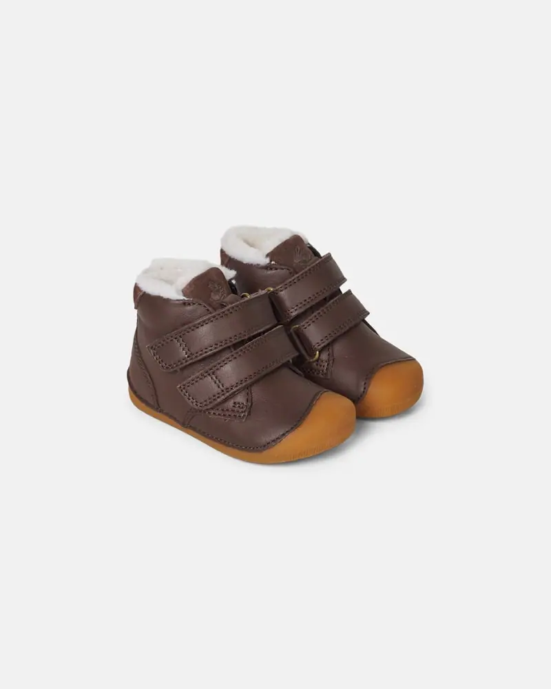 Детские босоногие зимние ботинки Bundgaard Petit Winter Dark Brown