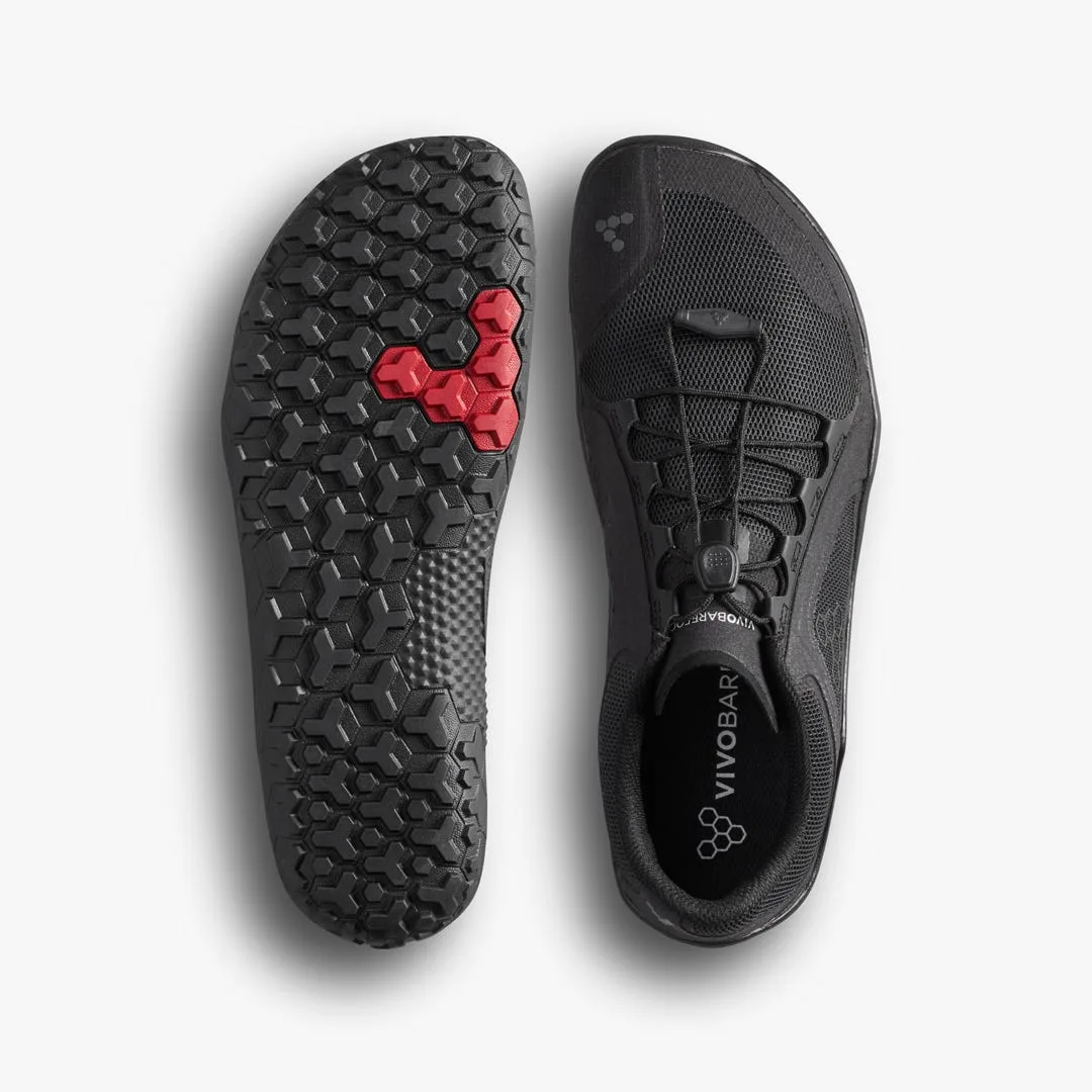 Кроссовки Vivobarefoot Primus Trail FG 3.5 — мужская модель, чёрный, фото 3