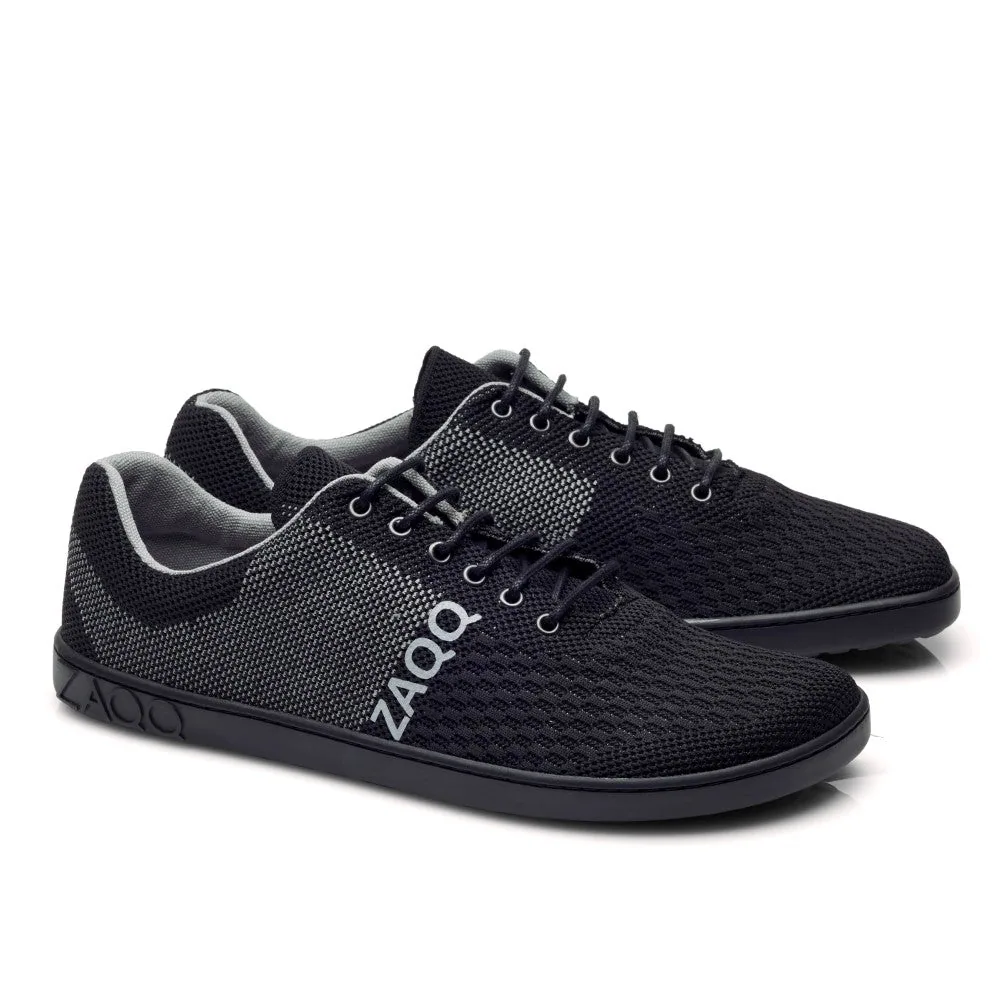 Мужские кроссовки ZAQQ QNIT Black (чёрный цвет)